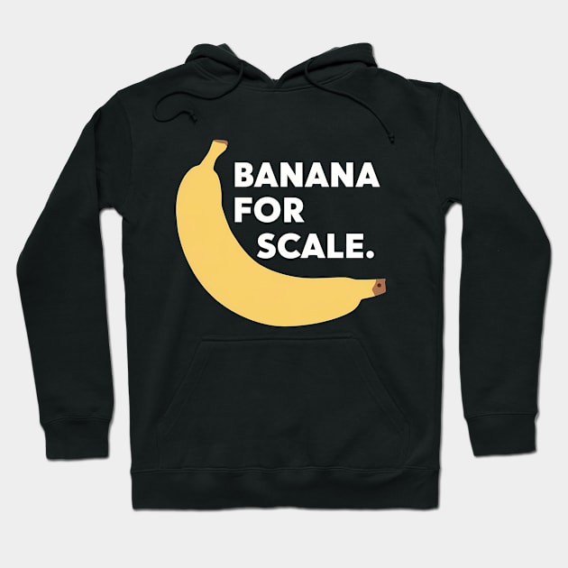 Banana For Scale, Banana Design Hoodie by RazorDesign234